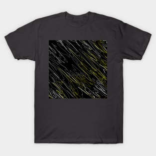 Marbled Black Yellow T-Shirt